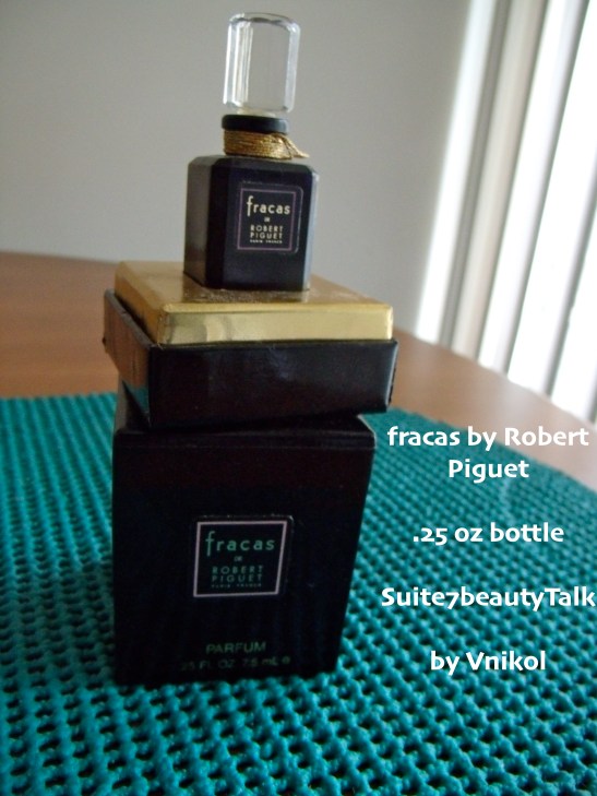 My now dusty Fracas parfum bottle. 