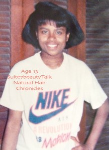 My first professional relaxer.. my hair was still thick but much easier to manage.