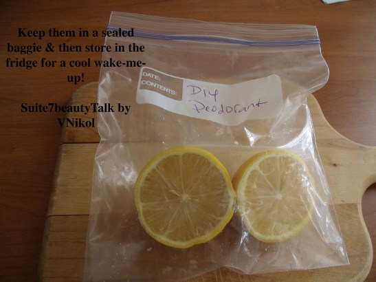 DIY Deo - Lemon storage